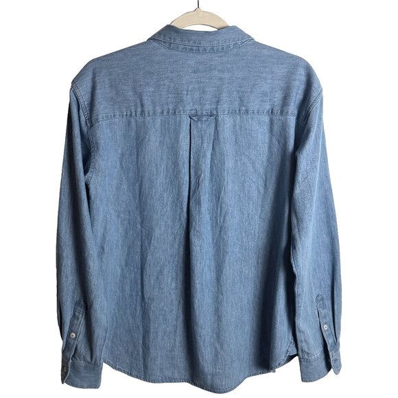 Vineyard Vines Women's Cotton Denim Chambray Shirt Long Sleeve Button-Up Size SM - Picture 2 of 4